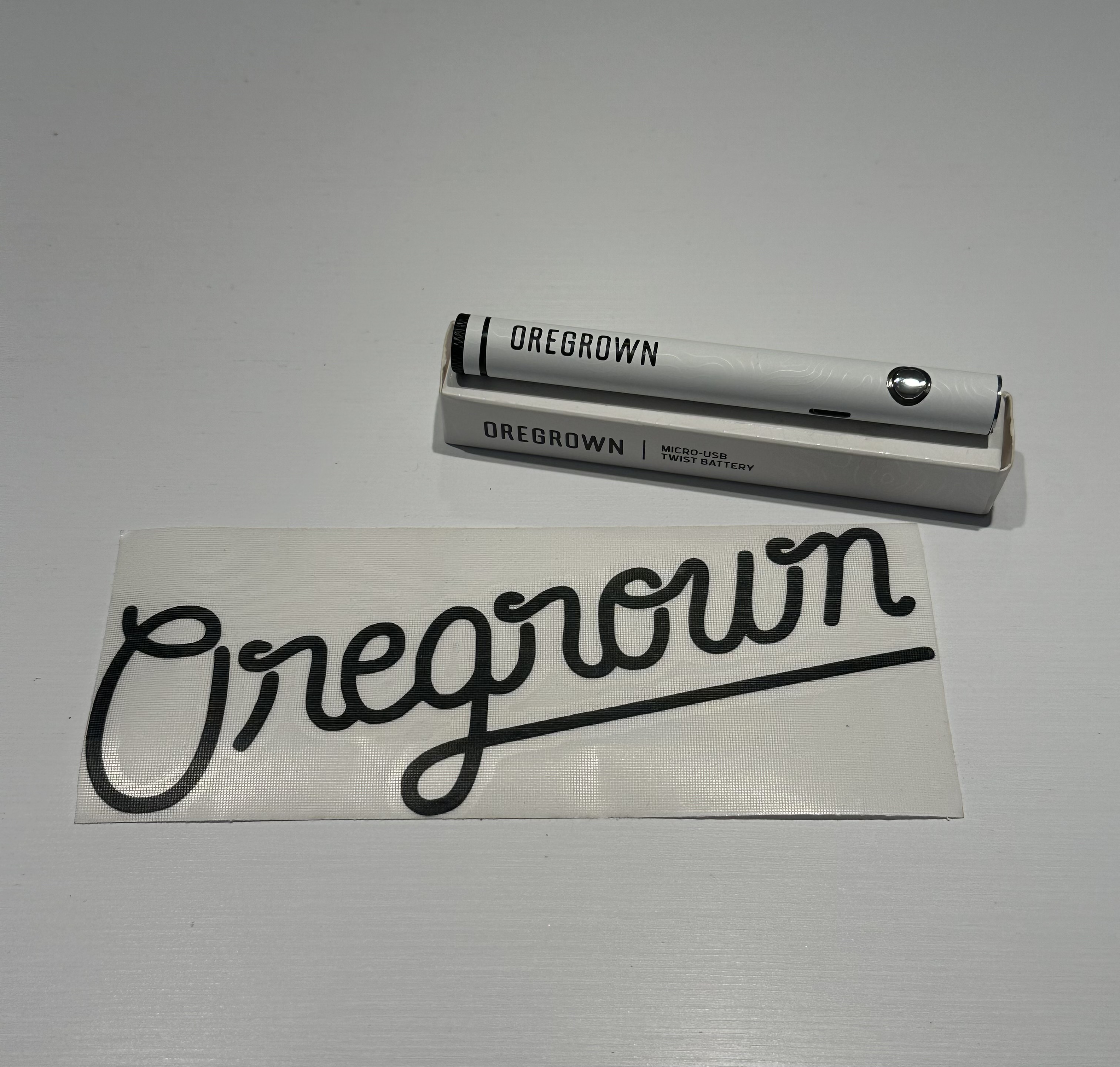 Photograph of product: Oregrown | Battery | Twist Temp Control 510 | Topo (White)