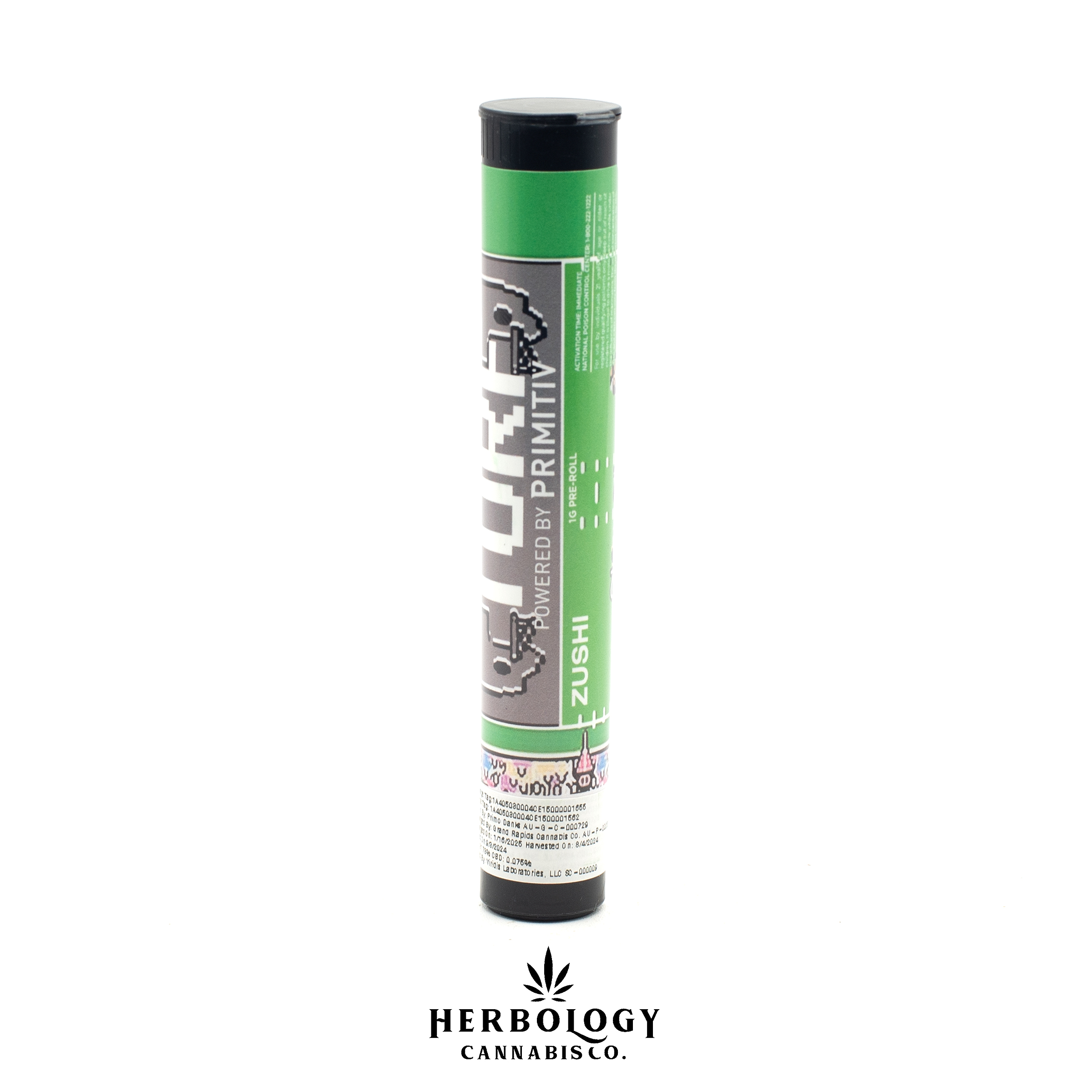 Photograph of product: TURF by Primitiv | Pre-Roll | Zushi | 1g