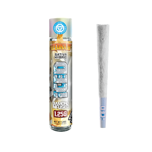 Photograph of product: 1.25g Gelonade (Oui'd Hybrid) Diamond Infused Pre-roll TH-oui:44% $20 or 2/$30