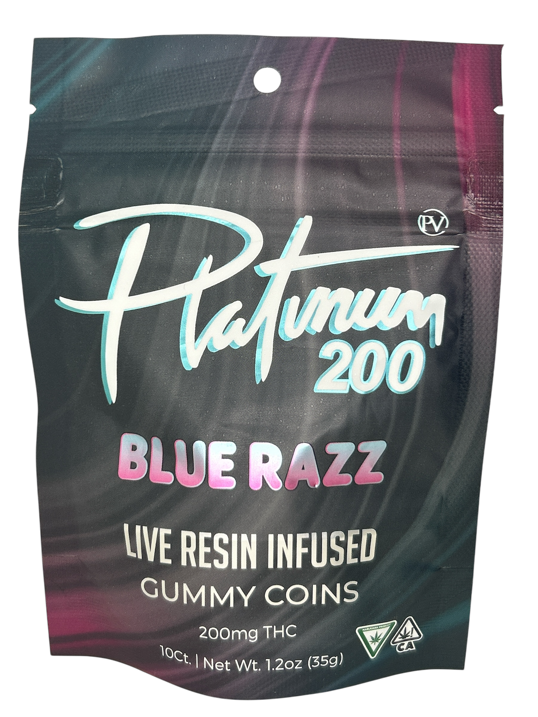 Photograph of product: Blue Razz | 200mg Live Resin Coins