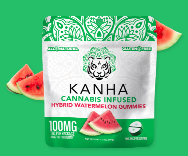 Photograph of product: Watermelon Gummies | 100mg - Kahna