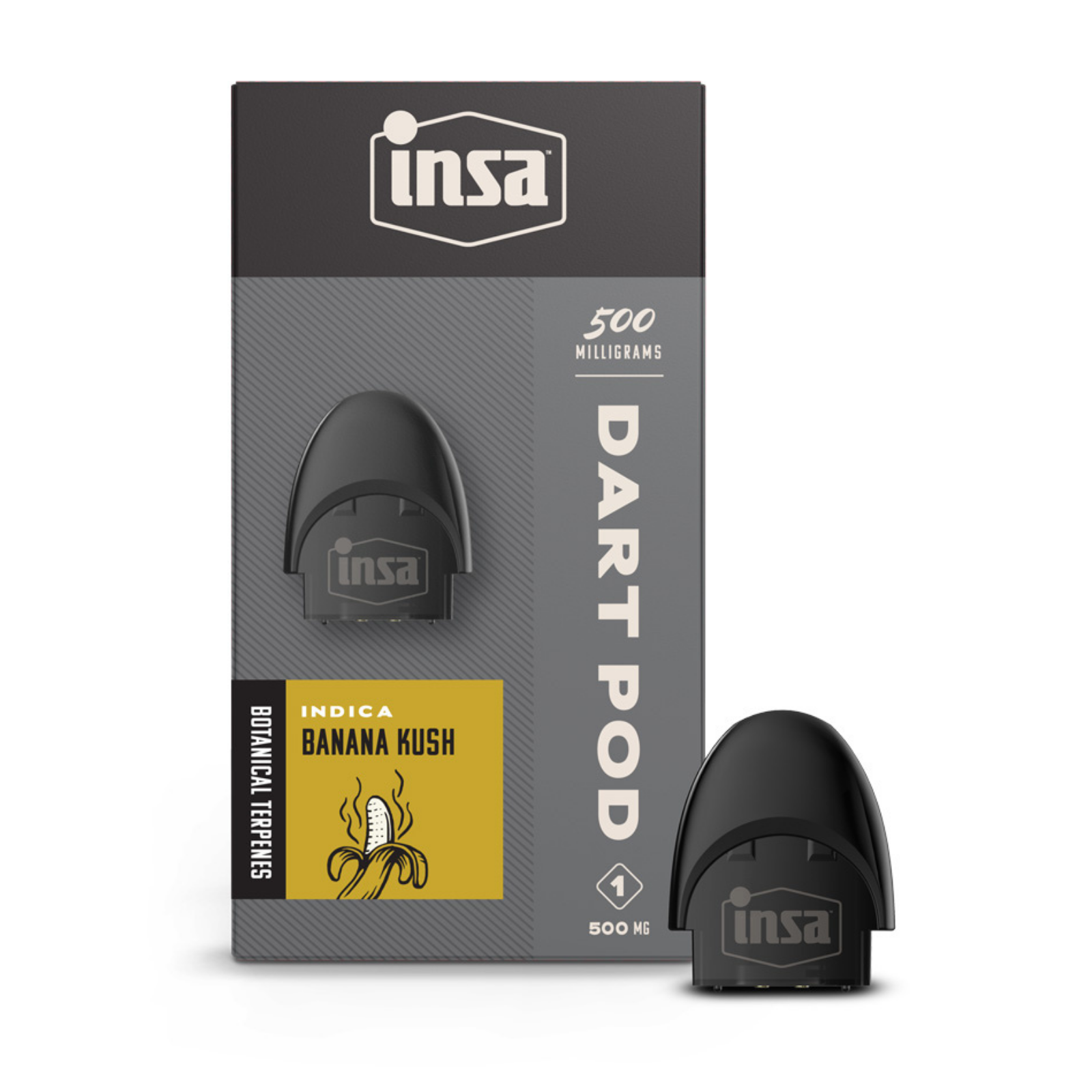 Photograph of product: 500mg Dart Pod | Banana Kush | INSA