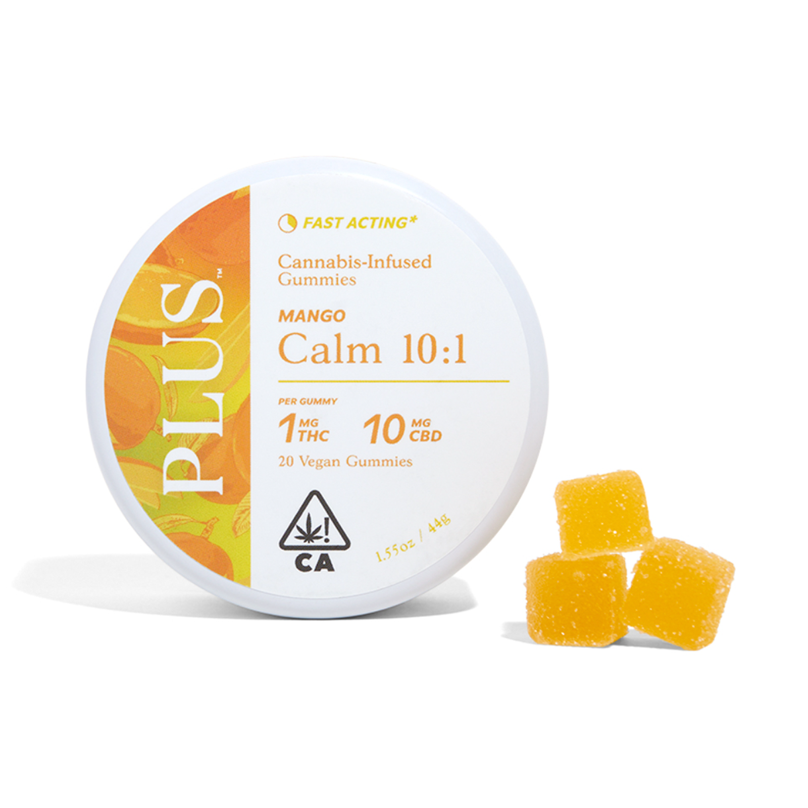Photograph of product: Calm 10:1 Mango Gummies