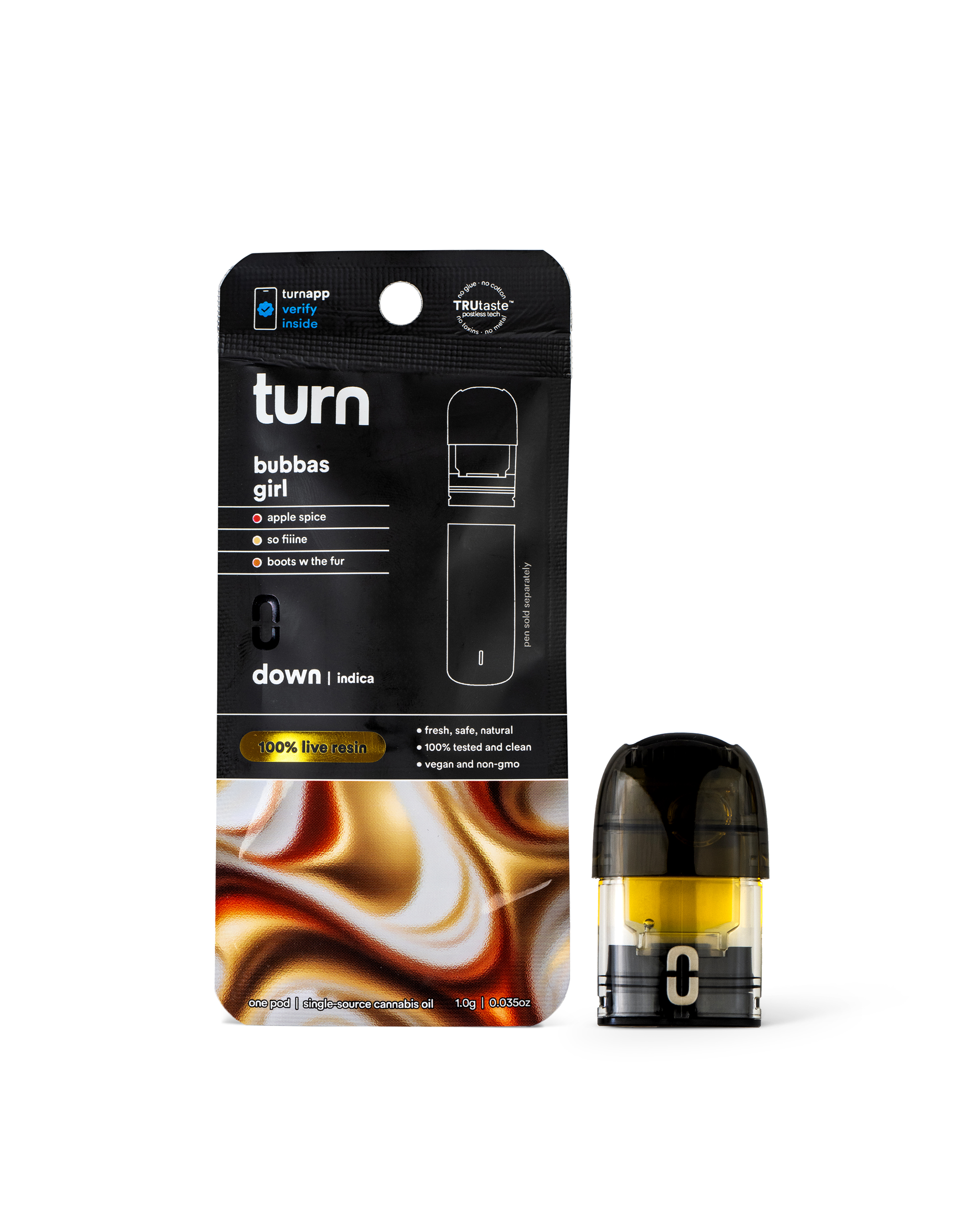 Photograph of product: Live Resin BUBBA'S GIRL Down | 1 g Pod