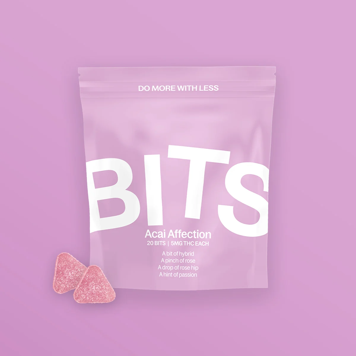 Photograph of product: BITS Gummies Acai Affection 100mg