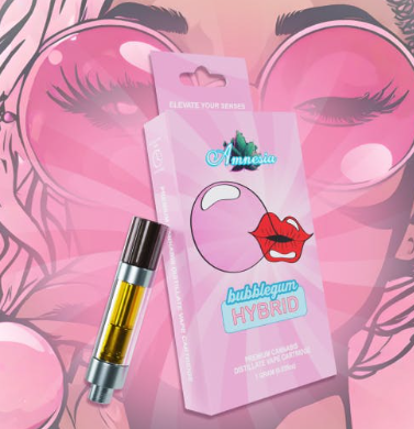 Photograph of product: Amnesia - Bubble Gum - 1g Vape