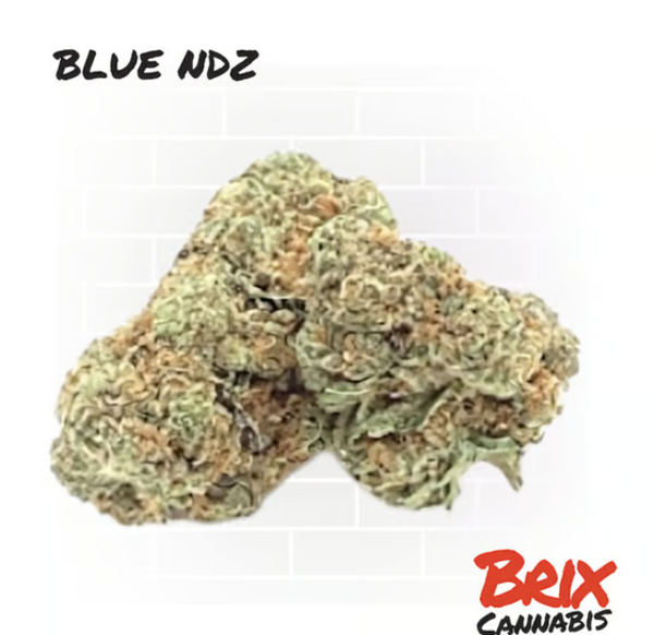 Photograph of product: Brix Oui'd Whole Flower Blue NDZ (H) 00111 - 3.5g