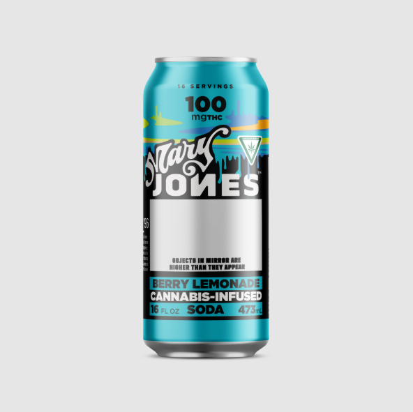Photograph of product: Berry Lemonade Soda | 100mg x 1pk | Mary Jones