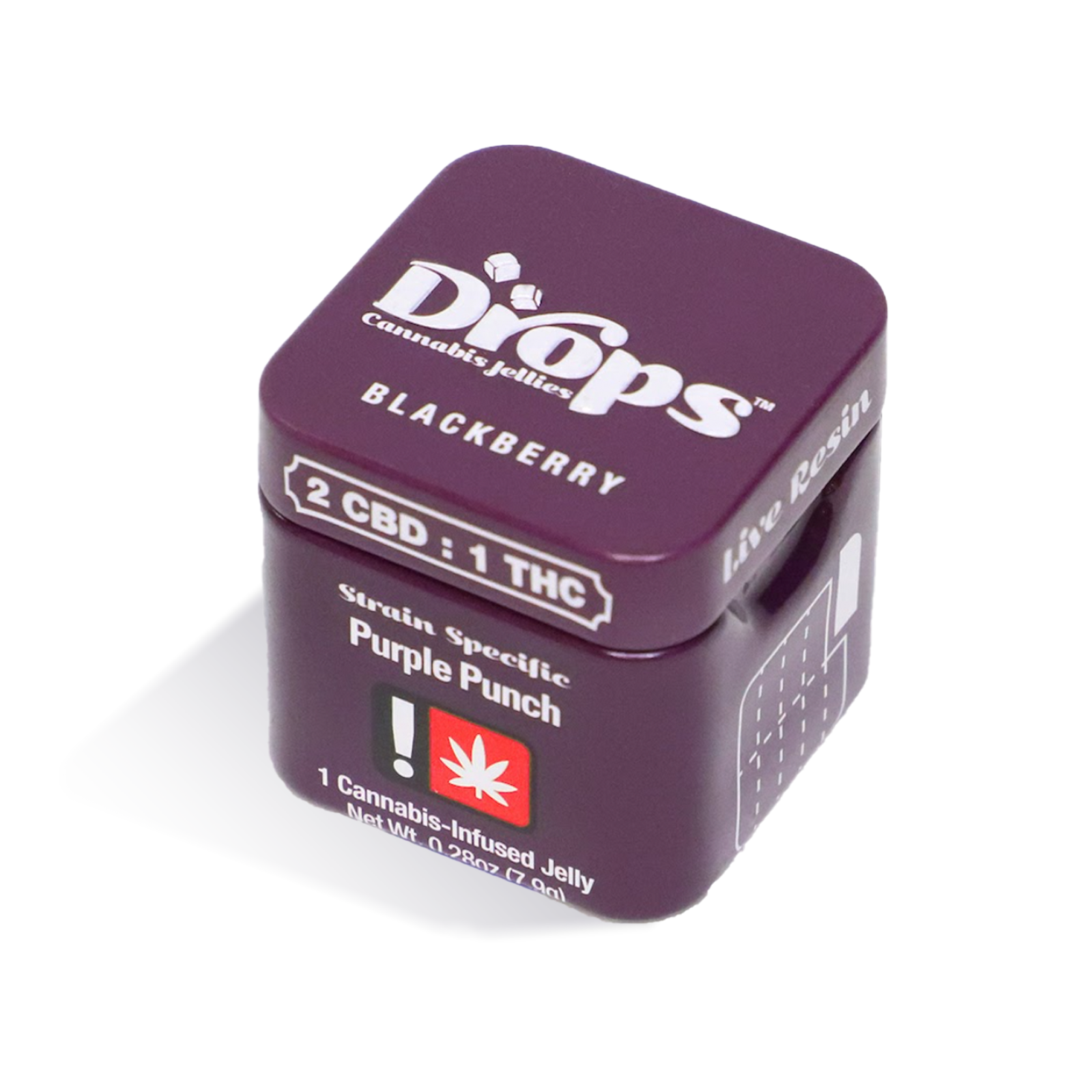 Photograph of product: Blackberry 2:1 CBD Jelly Single | 50mg