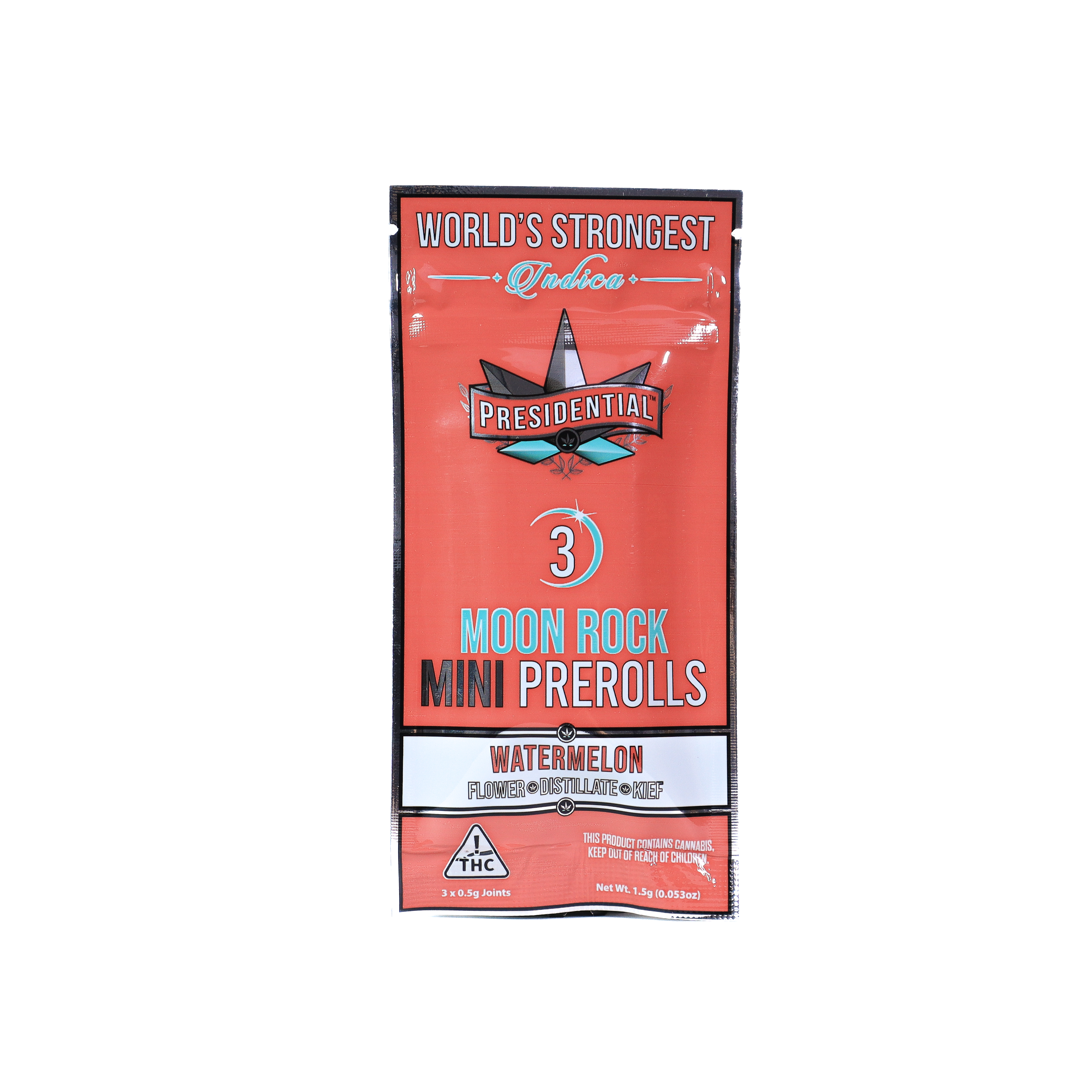 Photograph of product: Presidential | Watermelon Moon Rock Mini Pre-Rolls 1.5g
