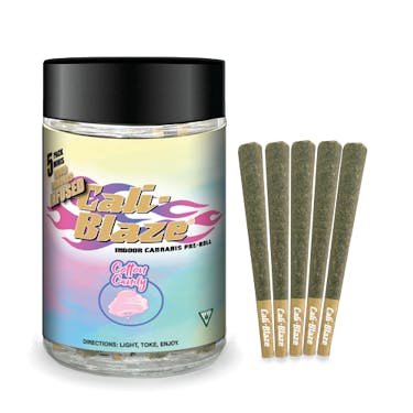 Photograph of product: Cotton Candy Diamond Infused Pre-Roll 5-pack | 3.5g