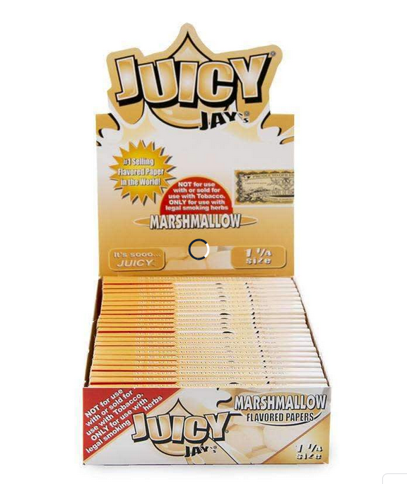 Photograph of product: Juicy Jays | 1 1/4 Rolling Papers | Marshmellow