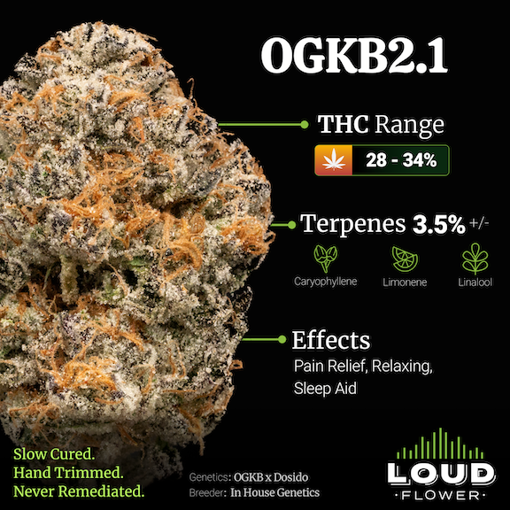 Photograph of product: LOUD FLOWER | Preroll | OGKB 2.1
