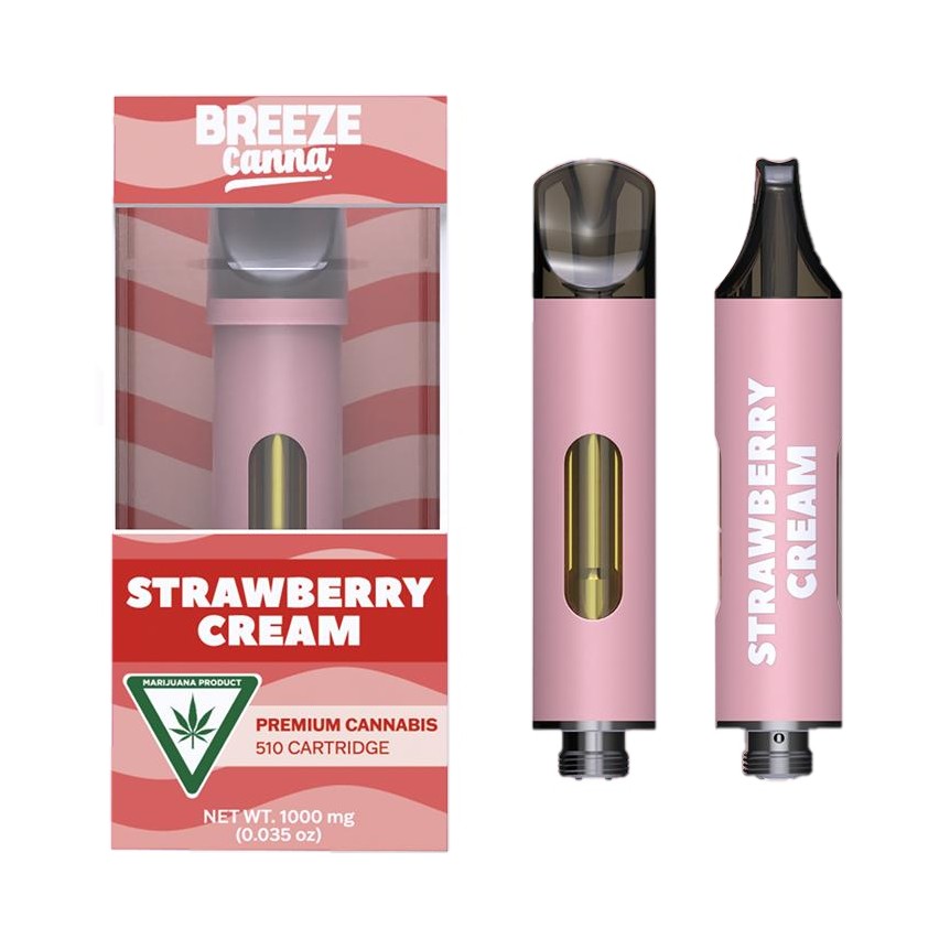Photograph of product: Breeze Canna Strawberry Cream Cartridge Rec