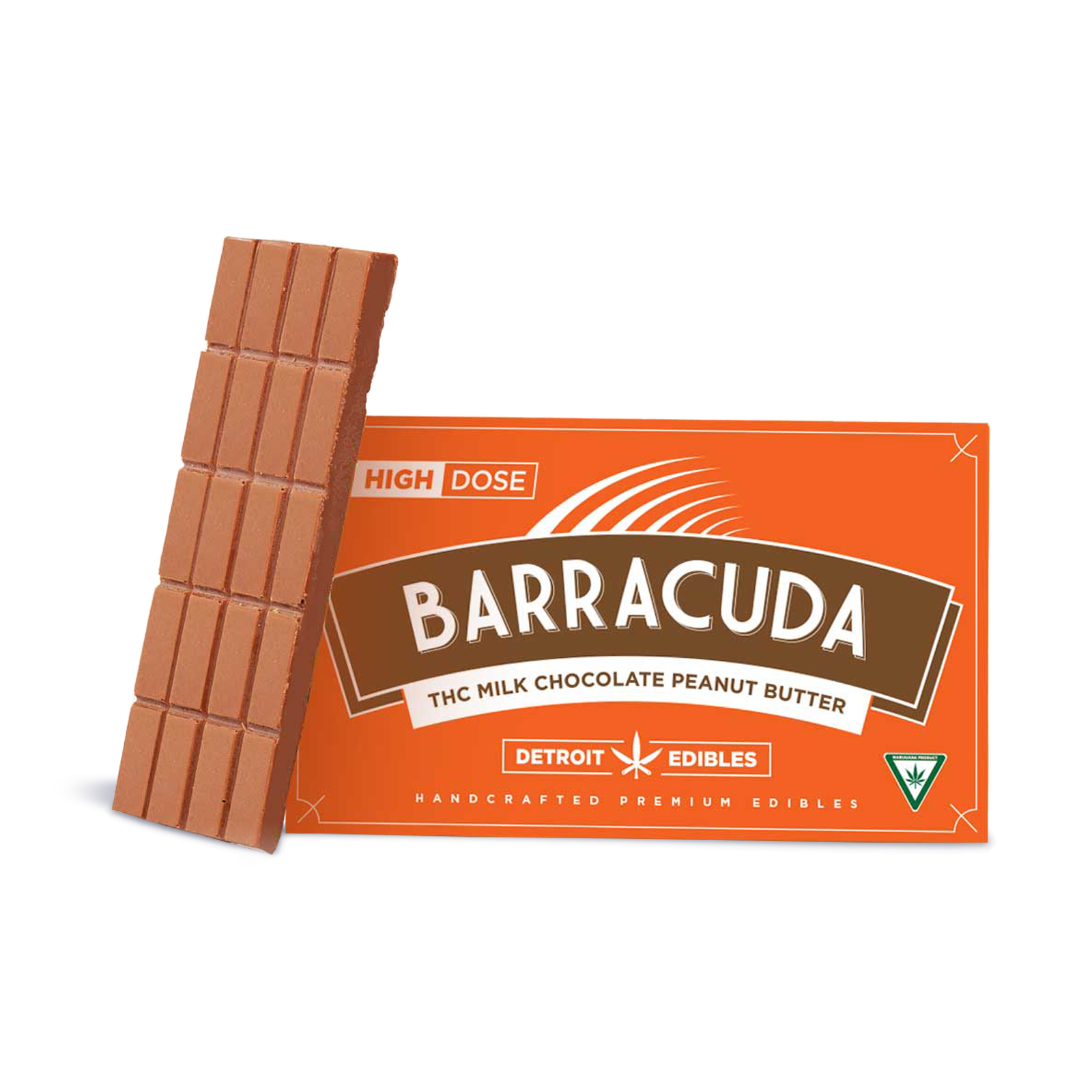 Photograph of Product: Milk Chocolate Peanut Butter Barracuda Bar | 200mg
