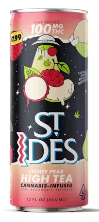 Photograph of product: 100mg Pear Lychee High Tea - St. Ides