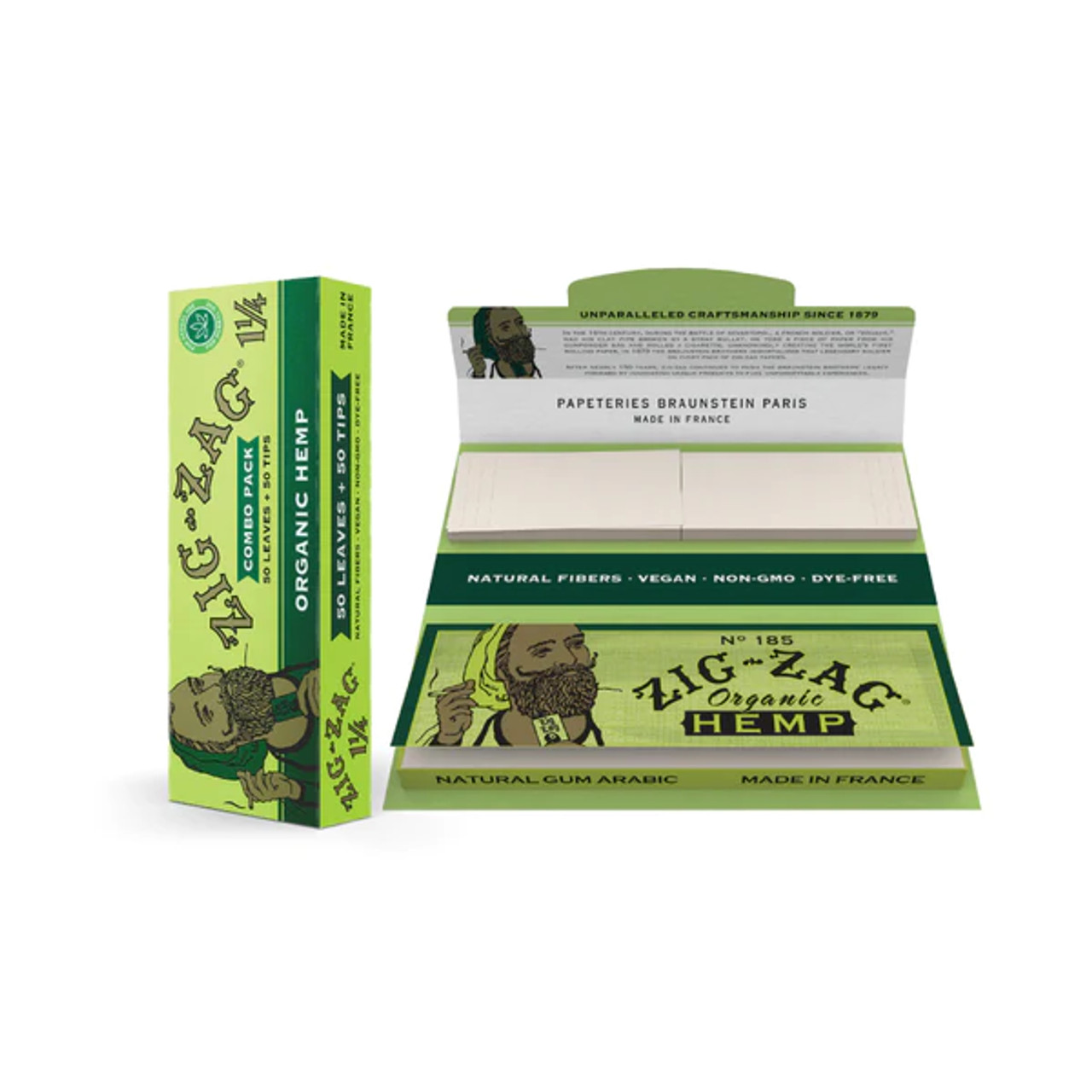 Photograph of product: Zig-Zag | Organic Hemp Combo Pack 1" 1/4