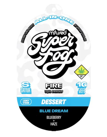 Photograph of product: Blue Dream FIRE Liquid Diamond Disposable | 1g