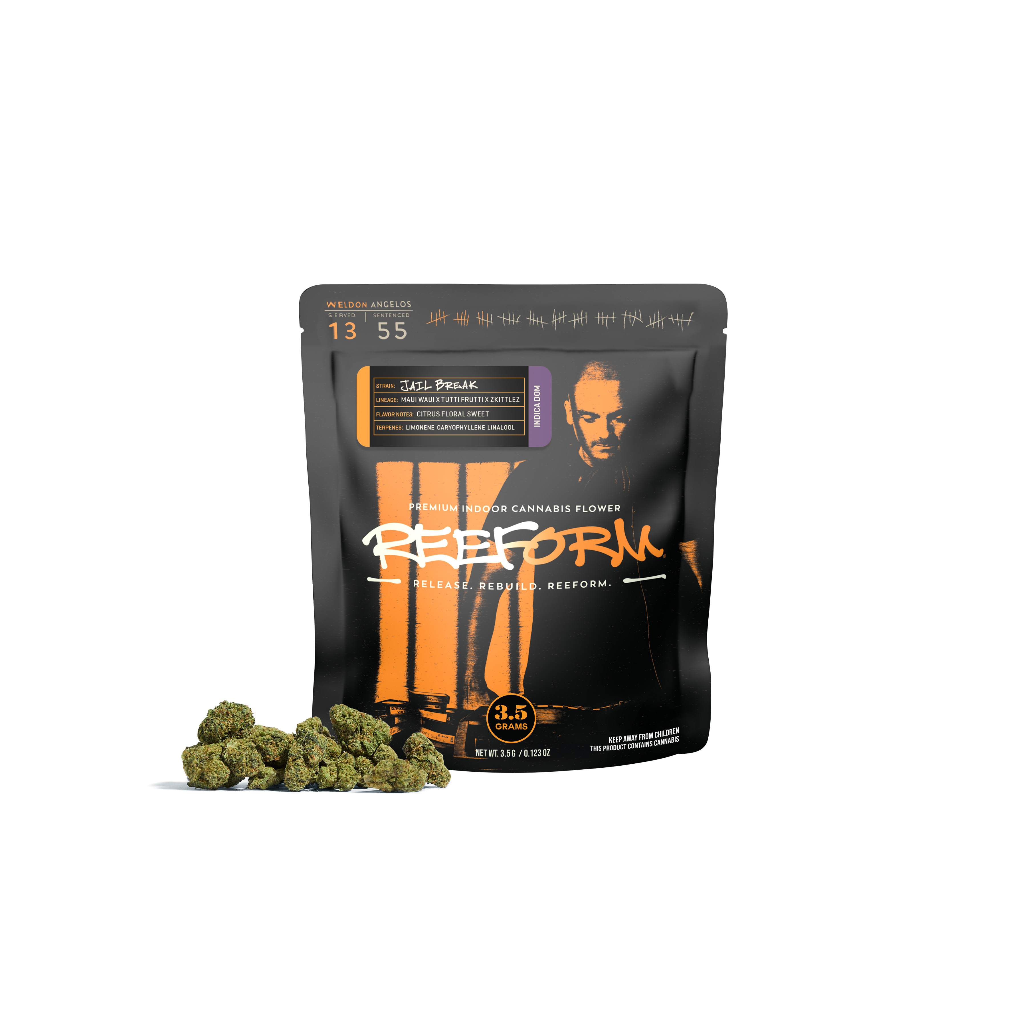 Photograph of product: REEFORM Jail Break (H) Flower 3.5g