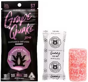 Photograph of product: Grape Quake [I] - 100MG Gummy Single