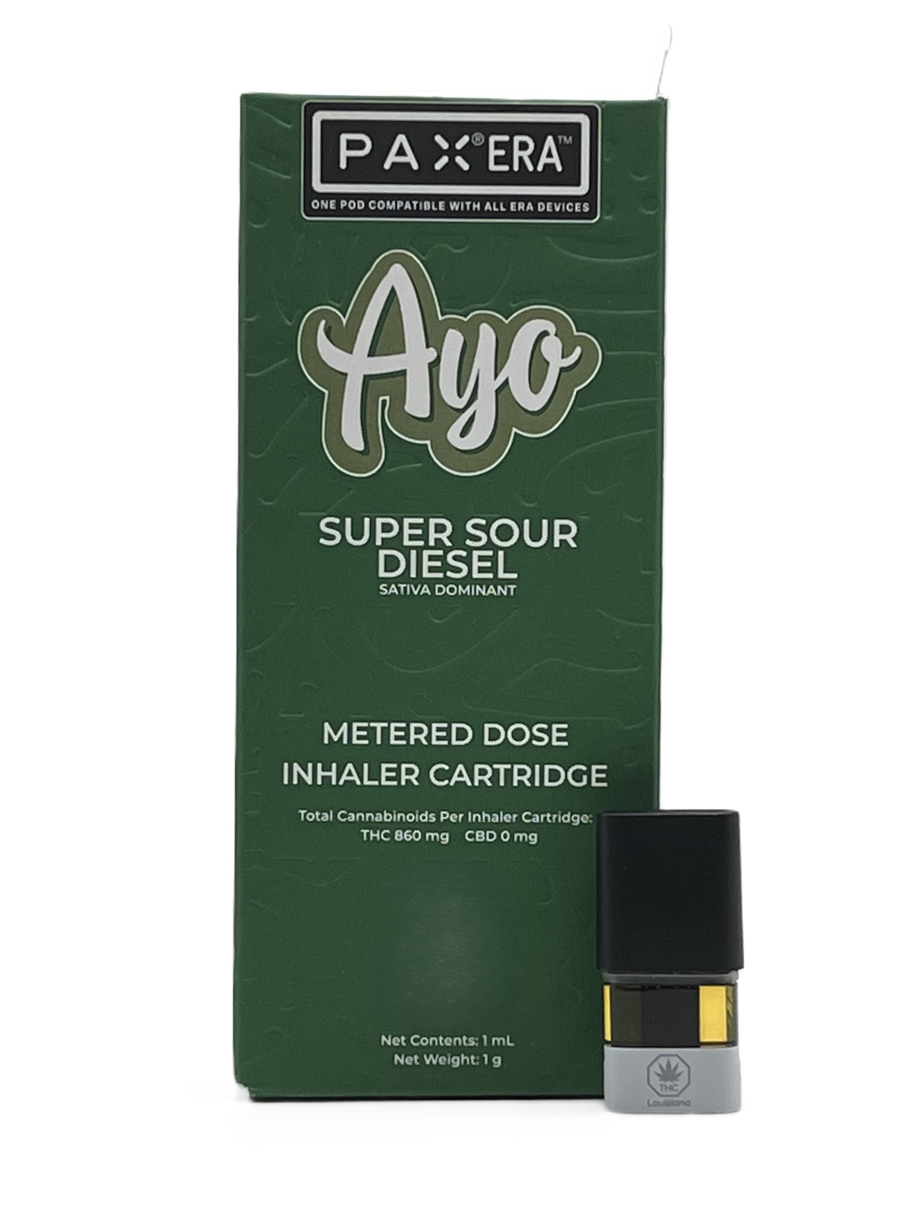 Photograph of product: Pax: Vape | Super Sour Diesel | Pod | 1g