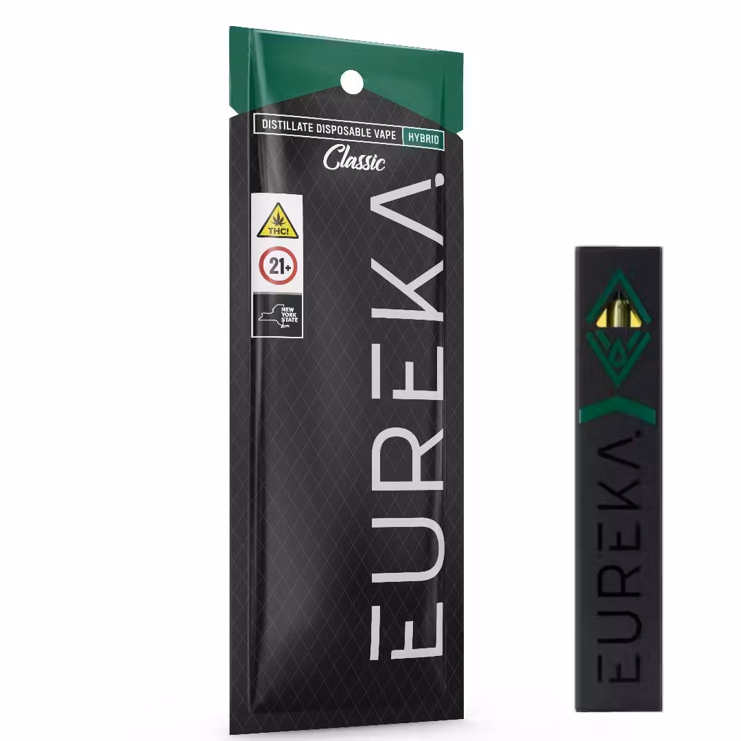 Photograph of product: EUREKA / VAPE / DISPOSABLE / / CLASSIC / HYBRID / MIMOSA