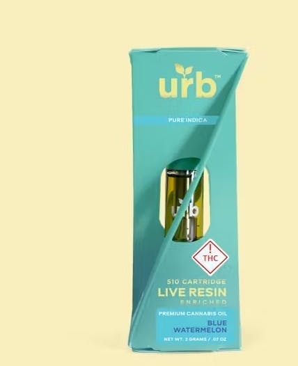 Photograph of product: Urb - 2g Cartridge - Blue Watermelon