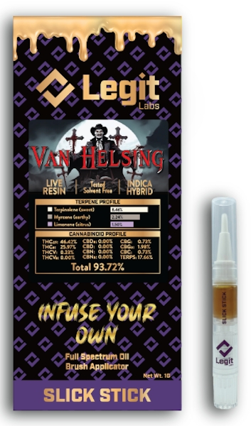 Photograph of product: Van Helsing | Cured Resin Slick Stick | Legit Labs
