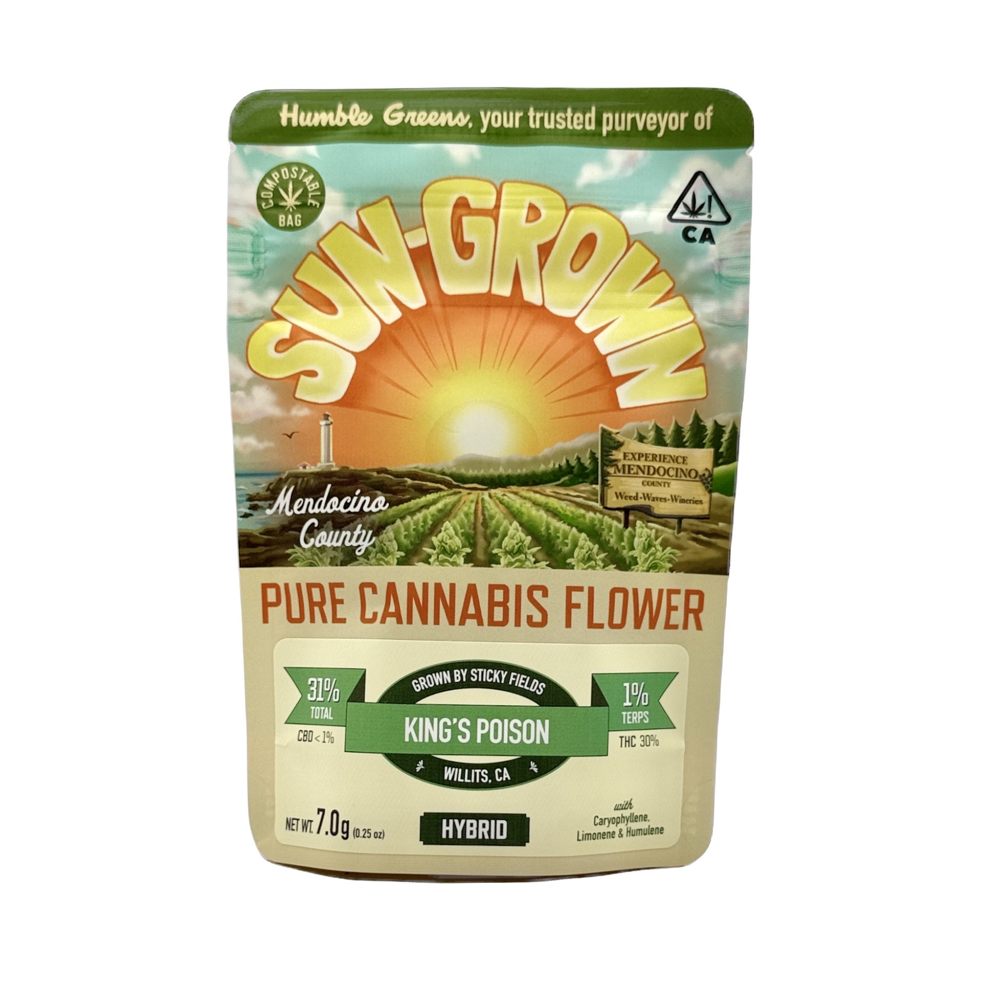 Photograph of product: KING'S POISON QUARTER OUNCE