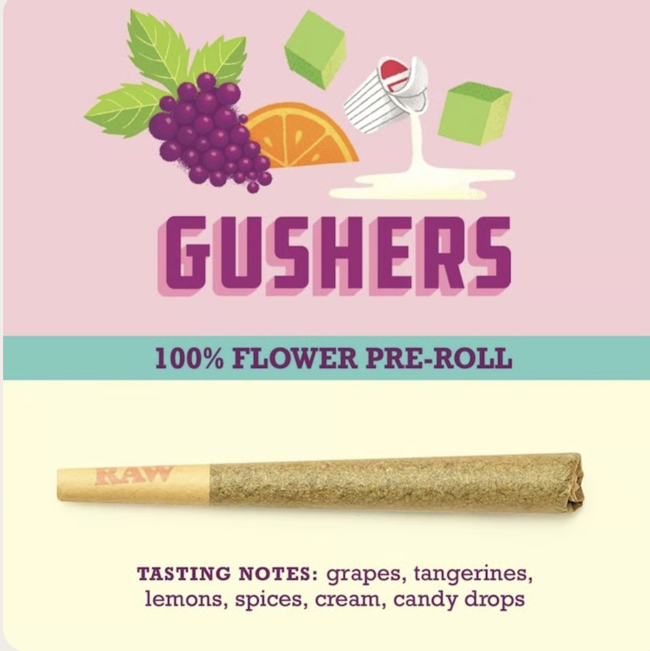 Photograph of product: Paper Crane Gushers 1g Preroll