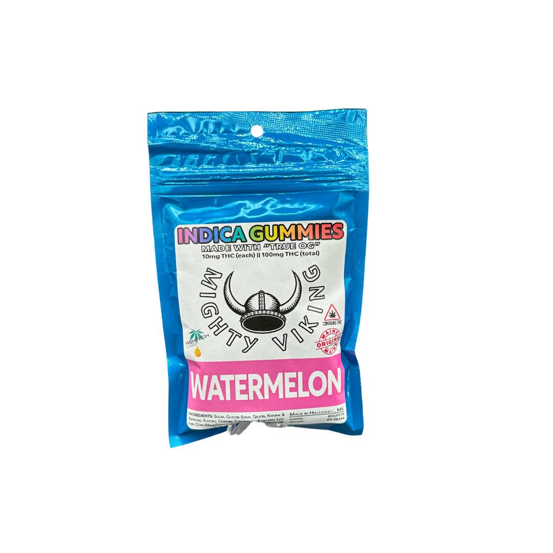 Photograph of product: 10mg Watermelon Oui'd Gummies Watermelon