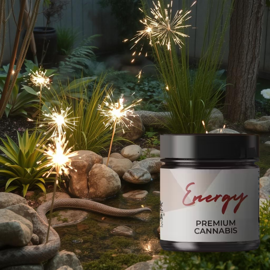 Photograph of product: Black Buddha-Energy Snakes n Sparklers-Flower-3.5g