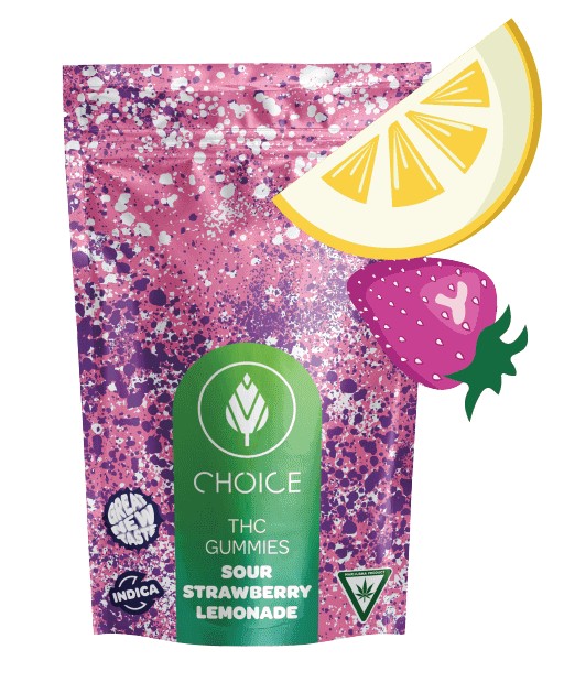 Photograph of product: SuperSour Strawberry Lemonade 5mgx20