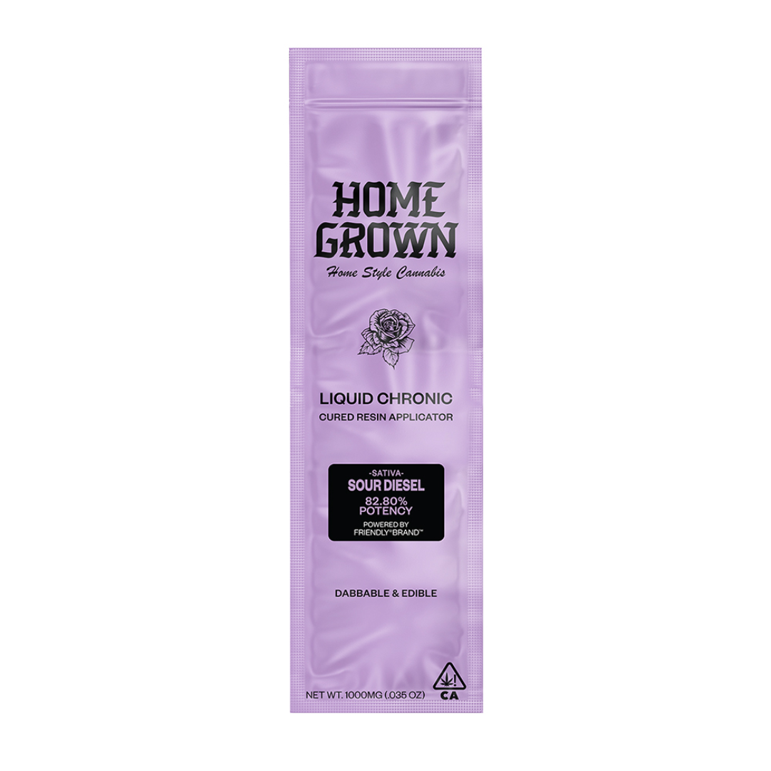 Photograph of product: Homegrown - Peach Flambe (Oui'd) Cured Resin Applicator 1000mg