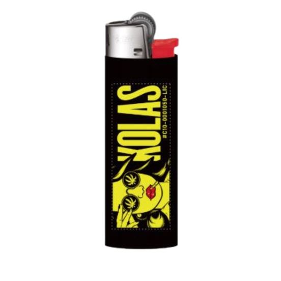 Photograph of product: Kolas Branded Lighter BIC Green Girl - 