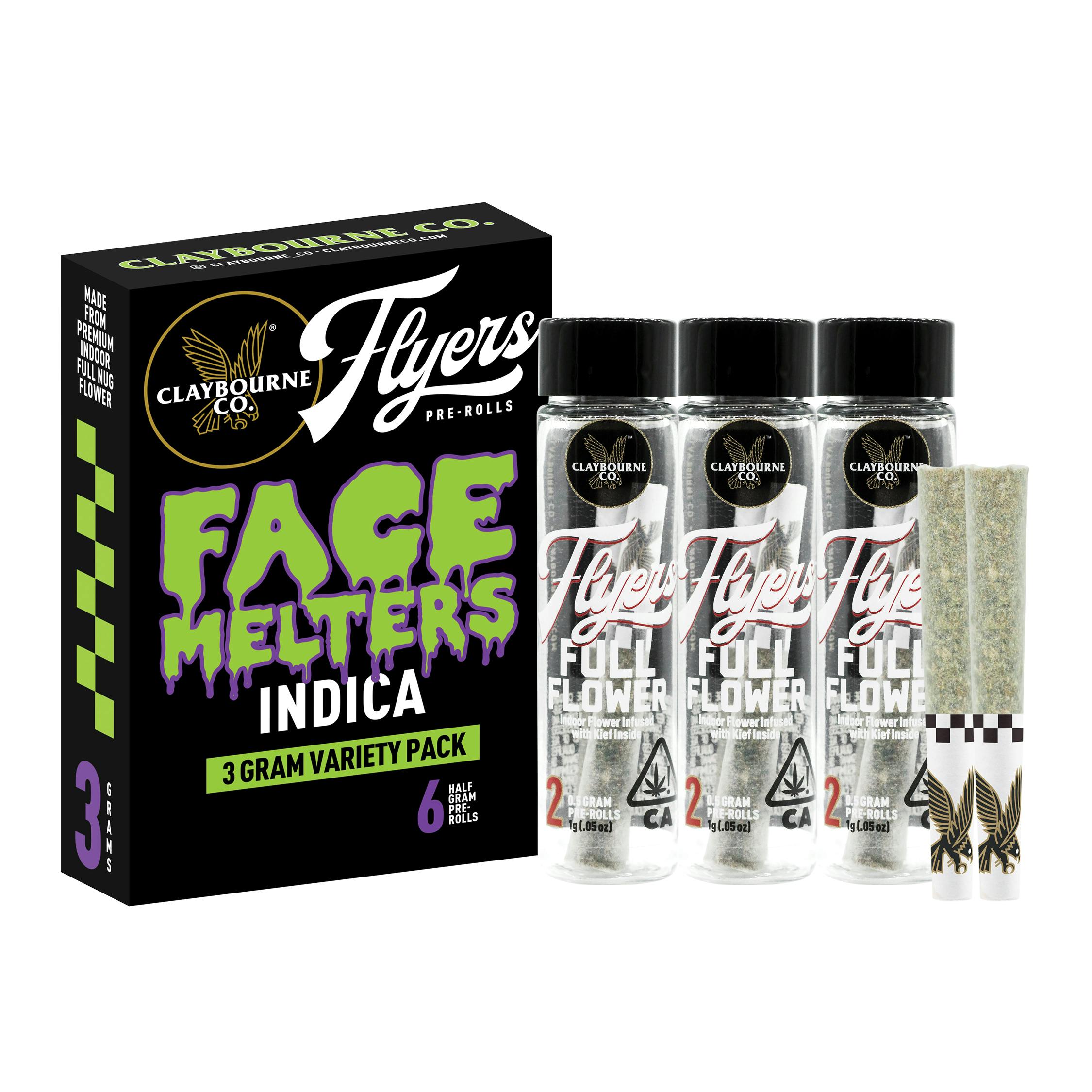 Photograph of product: Claybourne - Face Melters - Pre-roll Pack