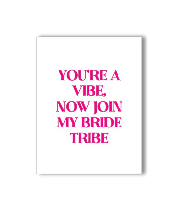 Photograph of product: Bride Tribe Card
