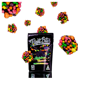 Photograph of Product: Flight Bites Rainbow Crunch Rosin Gummies 100mg