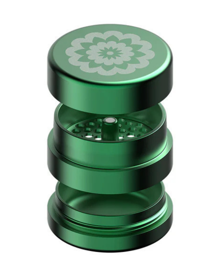 Photograph of product: Flower Mill - Next-Gen 2.5" 3-Piece Grinder - Green