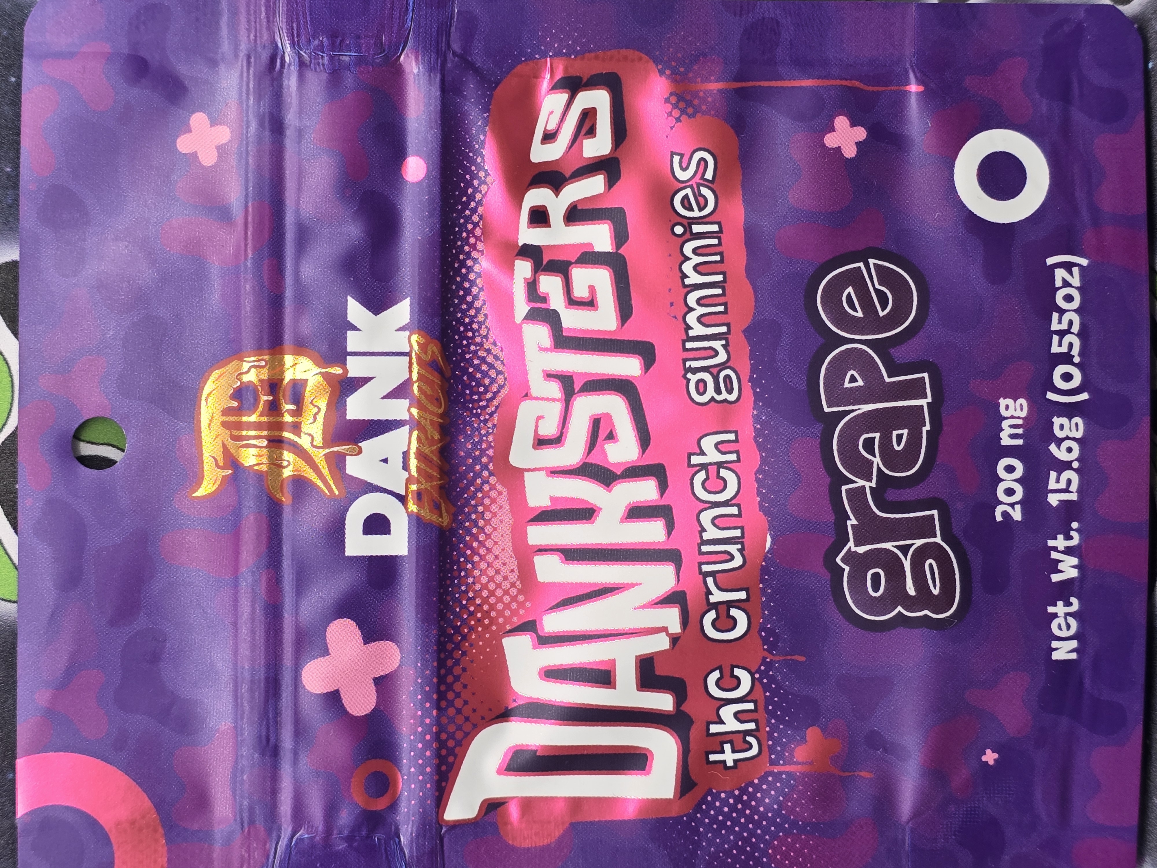 Photograph of product: Dank Extracts | Grape | 200mg Nerd Gummies