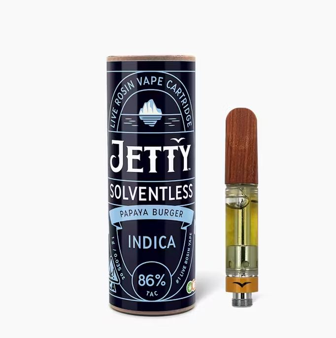 Photograph of product: SOLVENTLESS - PAPAYA BURGER 1G - JETTY EXTRACTS