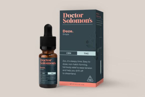 Photograph of product: Doctor Solomon's: Doze | 1:1 TH-oui:CBN | RSO Tincture | 100mg TH-oui