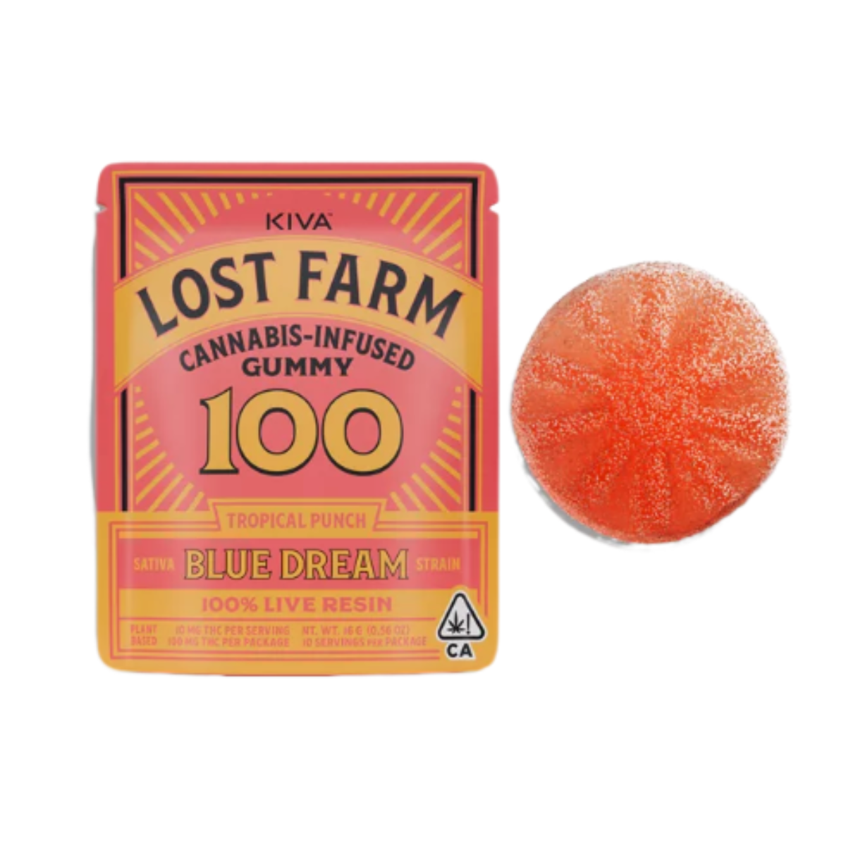 Photograph of product: LOST FARM TROPICAL PUNCH ONE PIECE LIVE RESIN GUMMY