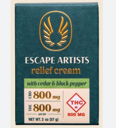 Photograph of product: Escape Artists - 2:1:2 Relief Cream Cedar and Black Pepper