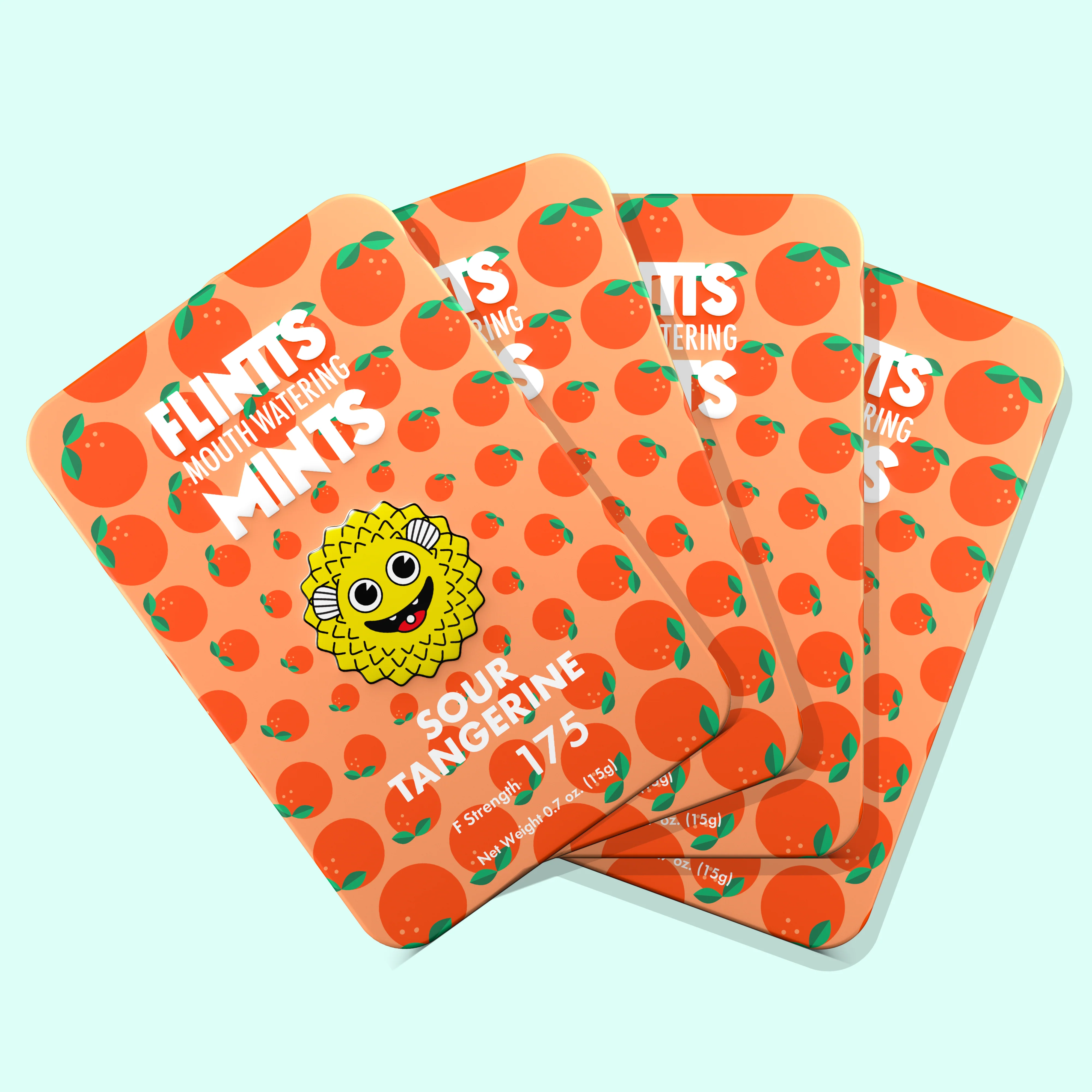 Photograph of product: Flintts Mints Sour Tangerine F-Strength 175