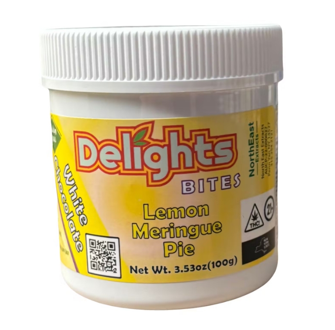 Photograph of product: Delight Bites | Lemon Meringue Pie | 100 mg