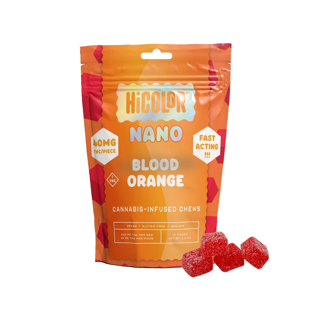 Photograph of product: HiColor MAX | Nano | Blood Orange | 40mg/10pk Gummies