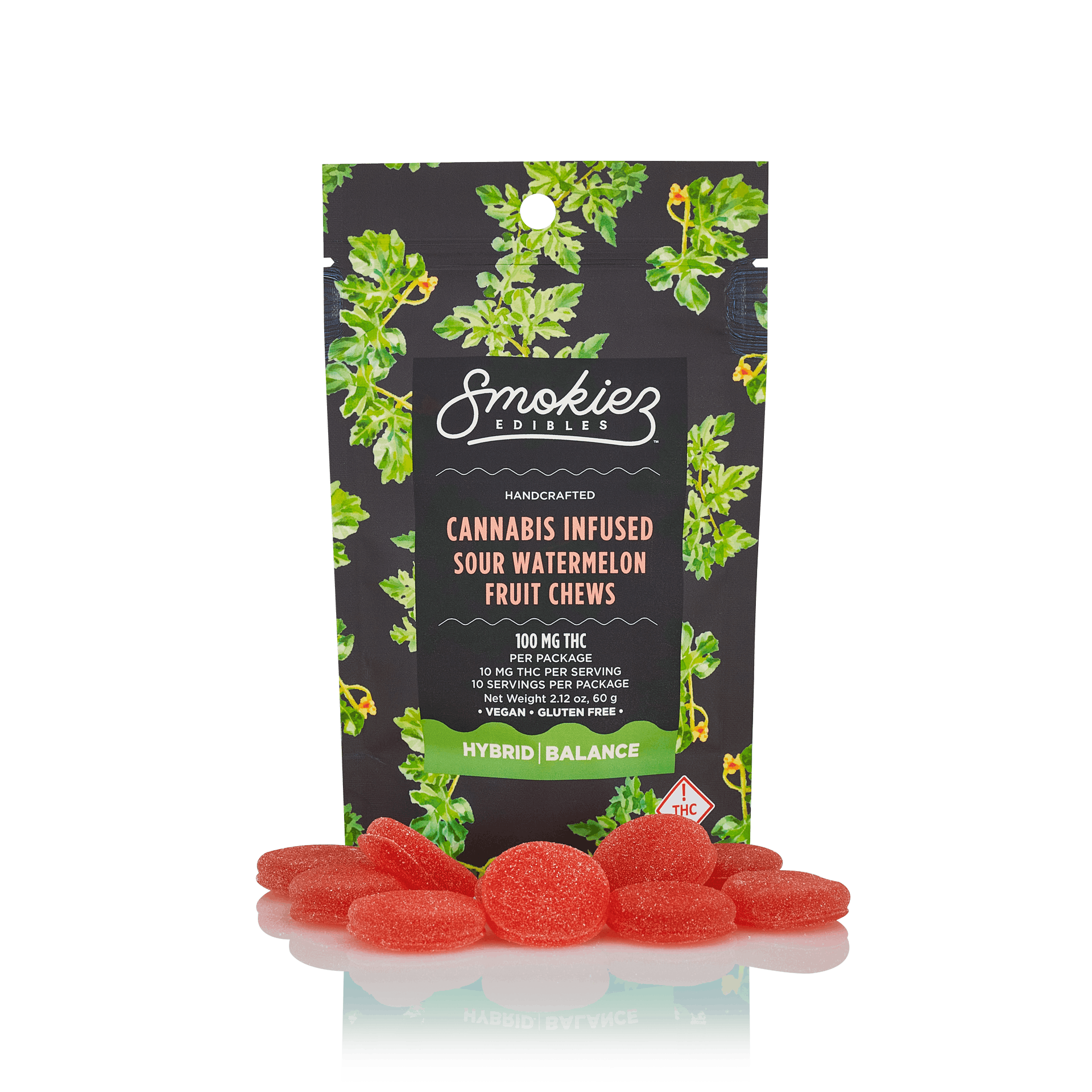 Photograph of product: Sour Watermelon Fruit Chews - 10 Pack