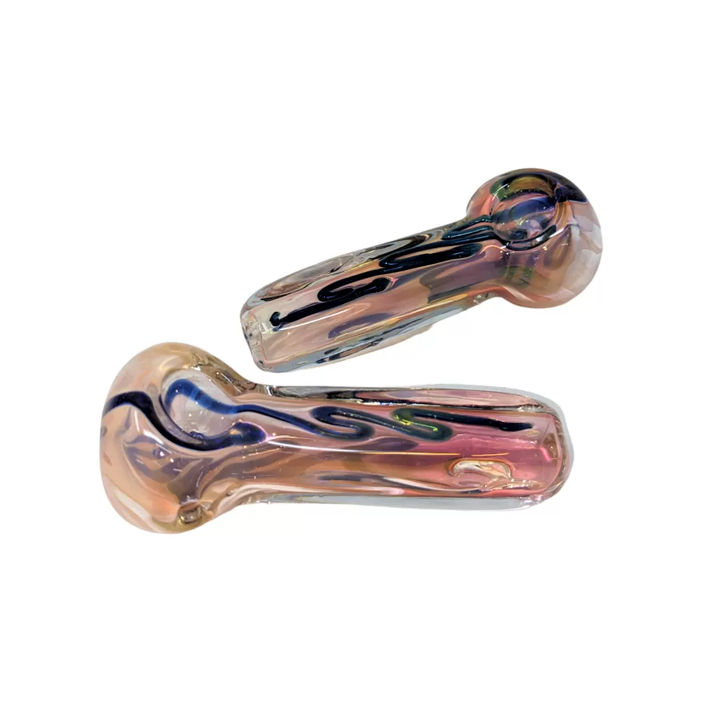 Photograph of product: 3.5" Gold Fumed Art Hand Pipe