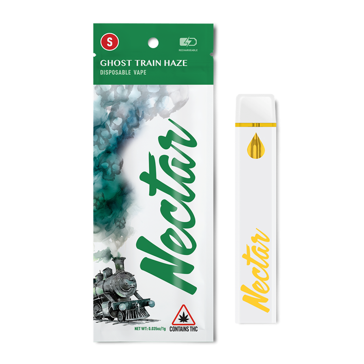Photograph of product: Ghost Train Haze Disposable Vape | 1g - Nectar